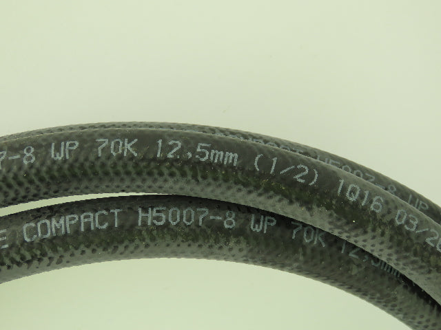 Parker H5007-8 Extreme Compact 1/2" x 12'  Hydraulic Hose Female JIC Swivel Ends