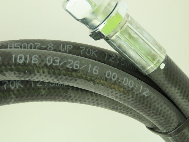 Parker H5007-8 Extreme Compact 1/2" x 12'  Hydraulic Hose Female JIC Swivel Ends
