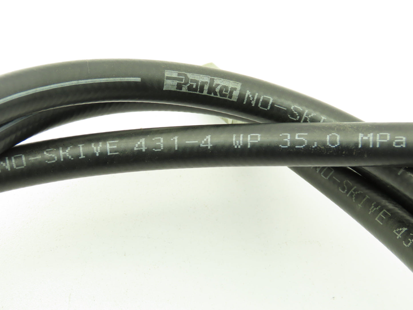 Parker 431-4 No-Skive Hydraulic Hose 1/4" x 6' Female Swivel Ends 5000 PSI