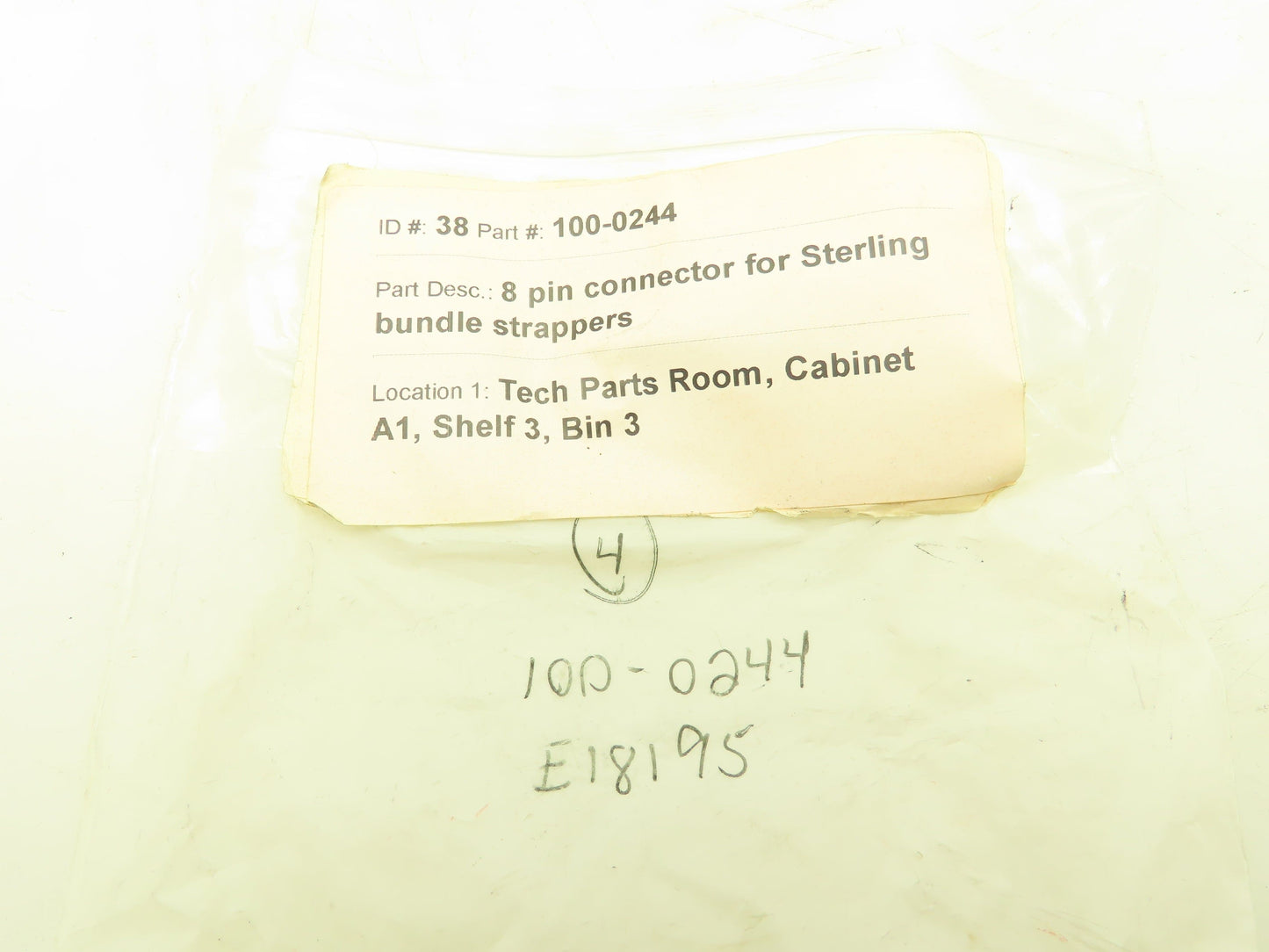 Sato Parts Eight Pin Connector Round Female Plug Locking Sterling Lot of 4