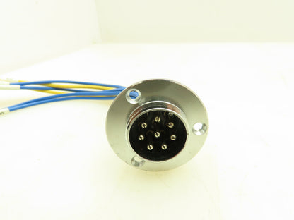 Sato Parts Eight Pin Connector Round Female Plug Locking Sterling Lot of 4