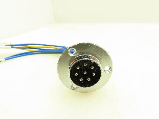 Sato Parts Eight Pin Connector Round Female Plug Locking Sterling Lot of 4