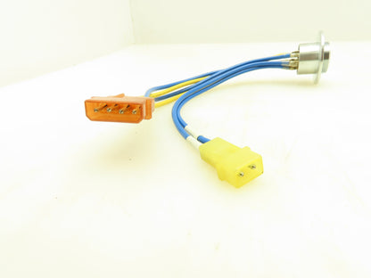 Sato Parts Eight Pin Connector Round Female Plug Locking Sterling Lot of 4