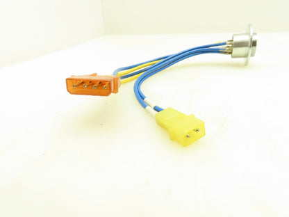 Sato Parts Eight Pin Connector Round Female Plug Locking Sterling Lot of 4