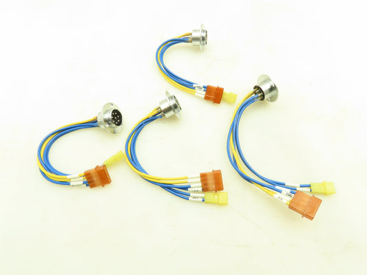 Sato Parts Eight Pin Connector Round Female Plug Locking Sterling Lot of 4