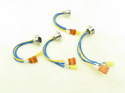 Sato Parts Eight Pin Connector Round Female Plug Locking Sterling Lot of 4