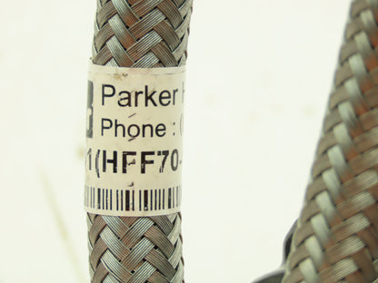 Parker P76212501 Braided Steel Flex Hose 1/4" x 8' Female JIC Swivel Ends