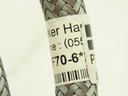 Parker P76212501 Braided Steel Flex Hose 1/4" x 8' Female JIC Swivel Ends