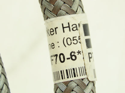Parker P76212501 Braided Steel Flex Hose 1/4" x 8' Female JIC Swivel Ends