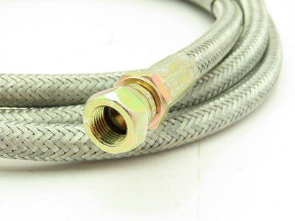 Parker P76212501 Braided Steel Flex Hose 1/4" x 8' Female JIC Swivel Ends
