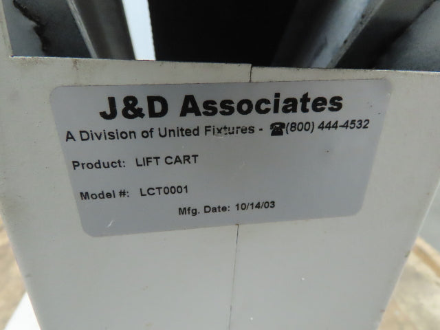 J & D Associates LCT0001 Load Cart for Vertical Carpet Rack Carousel