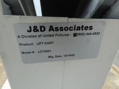 J & D Associates LCT0001 Load Cart for Vertical Carpet Rack Carousel