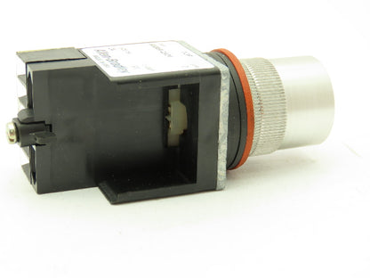 Allen Bradley 800MR-QA24AA  Ser D Illuminated Amber Push Button 22mm Flush 24V