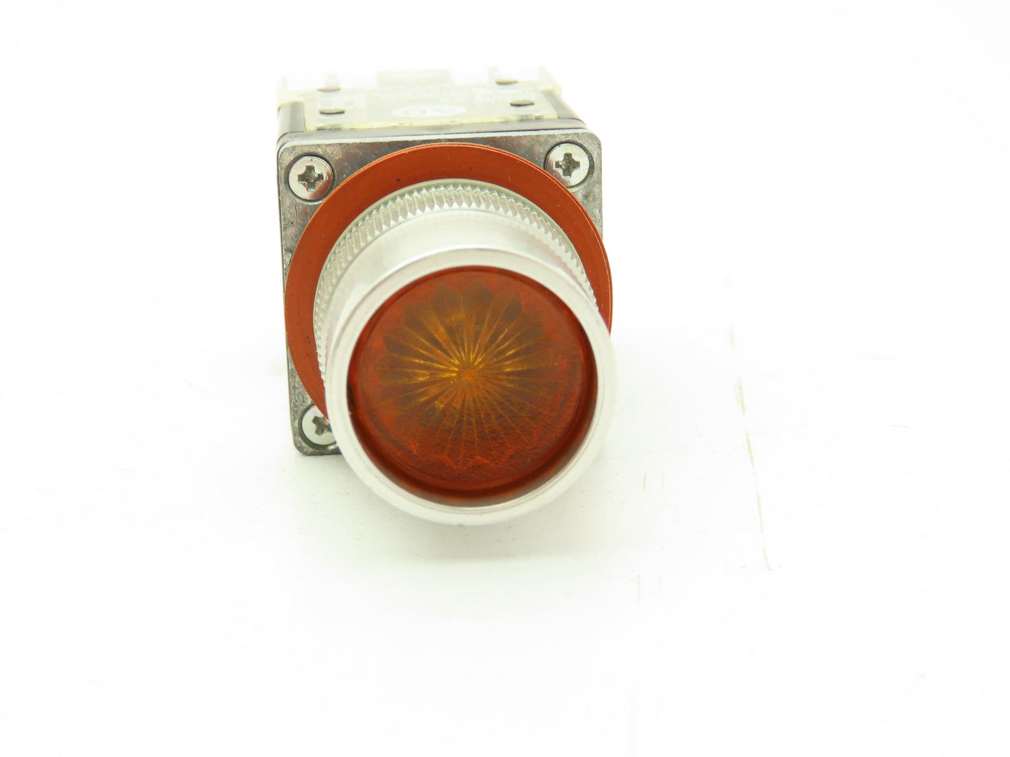 Allen Bradley 800MR-QA24AA  Ser D Illuminated Amber Push Button 22mm Flush 24V