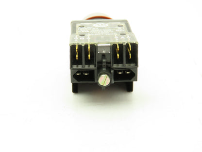 Allen Bradley 800MR-QA24AA  Ser D Illuminated Amber Push Button 22mm Flush 24V