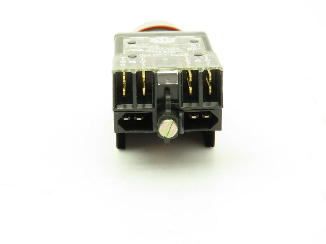 Allen Bradley 800MR-QA24AA  Ser D Illuminated Amber Push Button 22mm Flush 24V