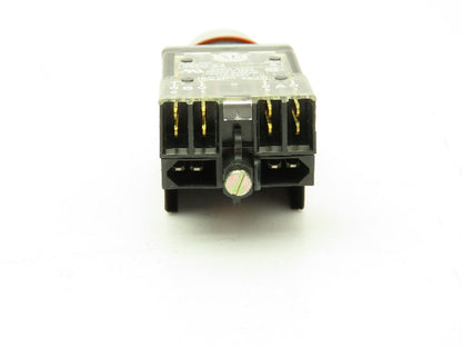Allen Bradley 800MR-QA24AA  Ser D Illuminated Amber Push Button 22mm Flush 24V