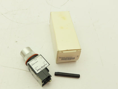 Allen Bradley 800MR-QA24AA  Ser D Illuminated Amber Push Button 22mm Flush 24V