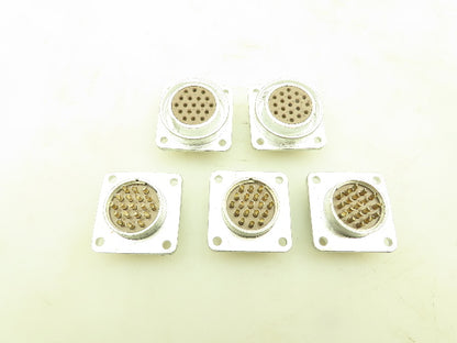 ITT Cannon RSK1931SL Electric Circular Connector Female 19 Pin SDK-K Lot of 5