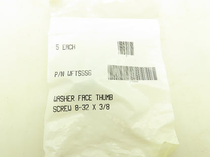 WFTSSS6 Washer Face Thumb Screw 8-32 X 3/8" Lot of 25