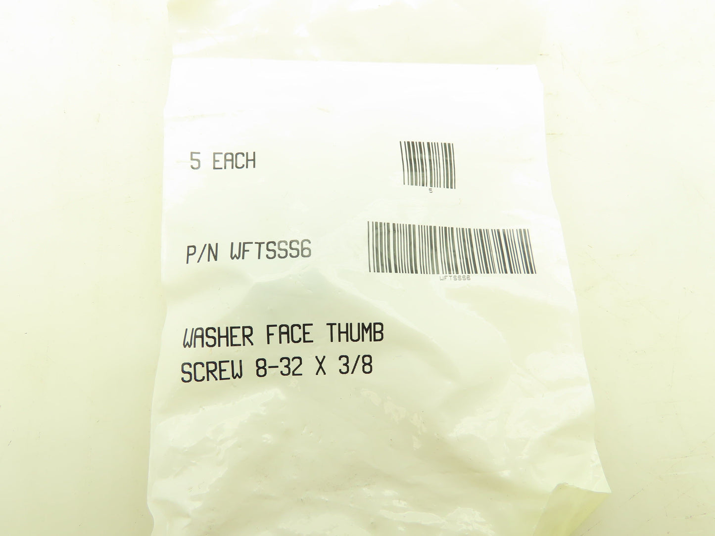 WFTSSS6 Washer Face Thumb Screw 8-32 X 3/8" Lot of 25