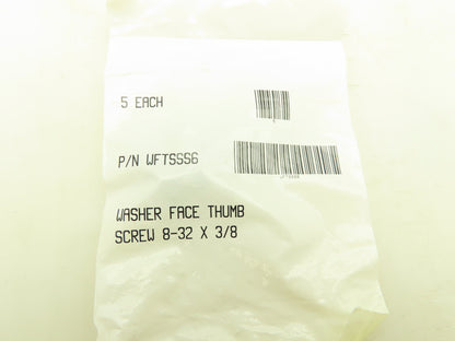 WFTSSS6 Washer Face Thumb Screw 8-32 X 3/8" Lot of 25