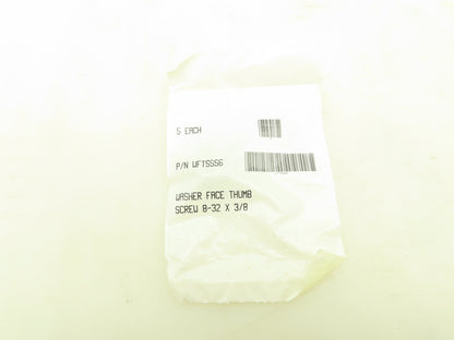 WFTSSS6 Washer Face Thumb Screw 8-32 X 3/8" Lot of 25