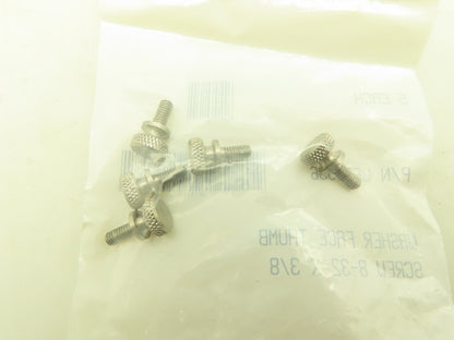 WFTSSS6 Washer Face Thumb Screw 8-32 X 3/8" Lot of 25