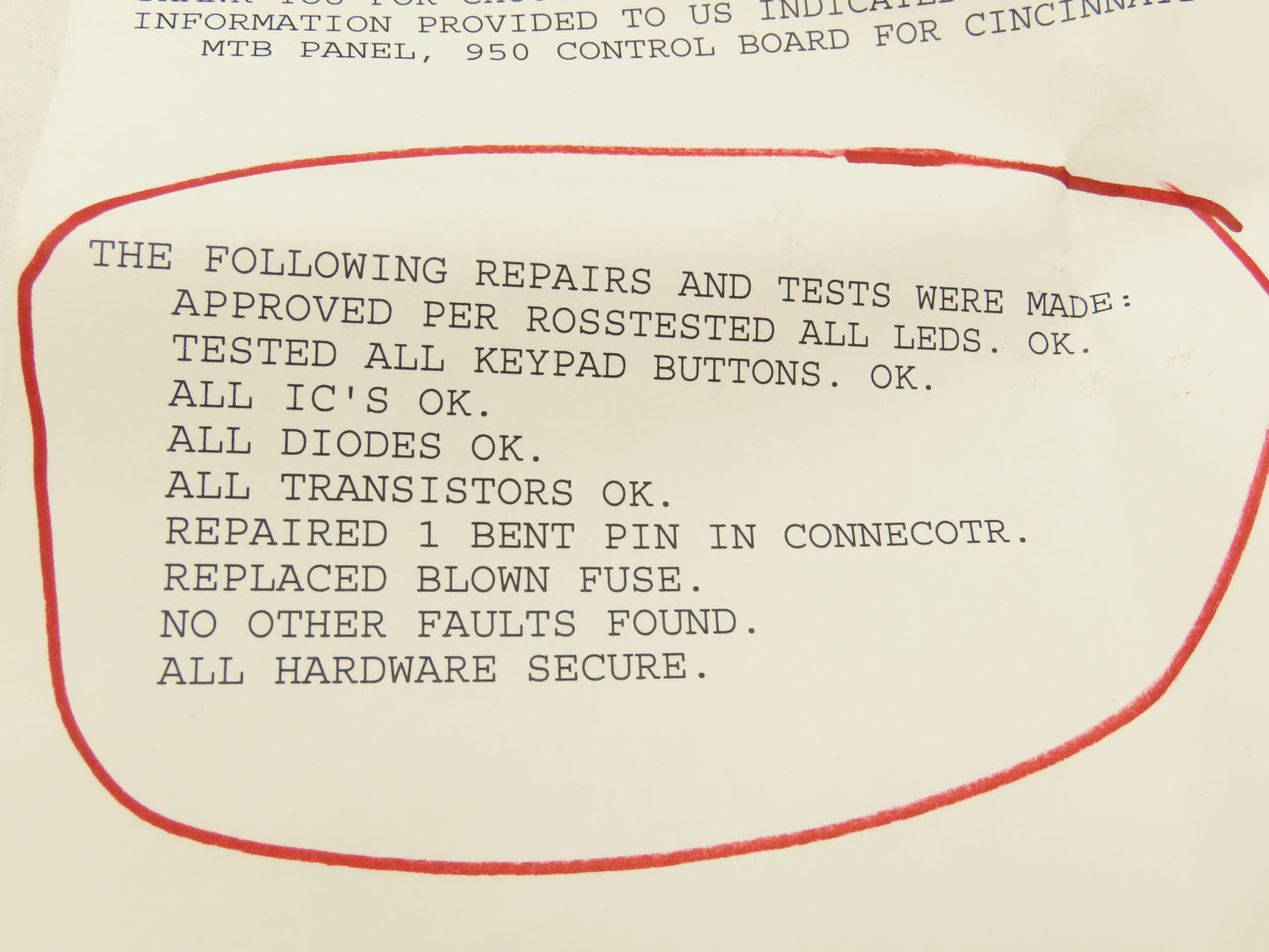 Cincinnati Milacron 3-525-0969A Keypad Control Panel 950
