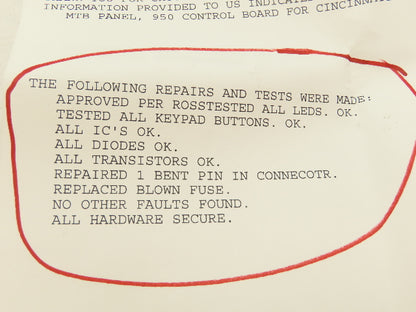 Cincinnati Milacron 3-525-0969A Keypad Control Panel 950