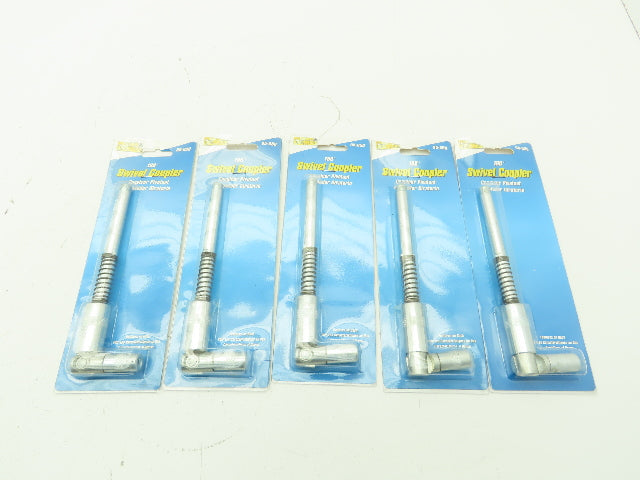 Lot of 5 Plews LubriMatic 05-050 Grease Gun 180° Swivel Coupler