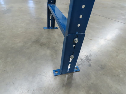 Ermanco XenoROL Logitech Roller Conveyor 24" Wide Stationary Leg Support 18"-25"