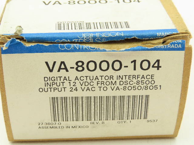 Johnson Controls VA-8000-104 Auxiliary Interface Board Digital Actuator 12VDC