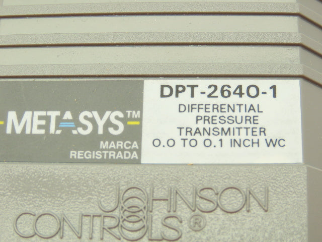 Johnson Controls DPT-2640-1 Diff. Pressure Transmitter Lot of 2