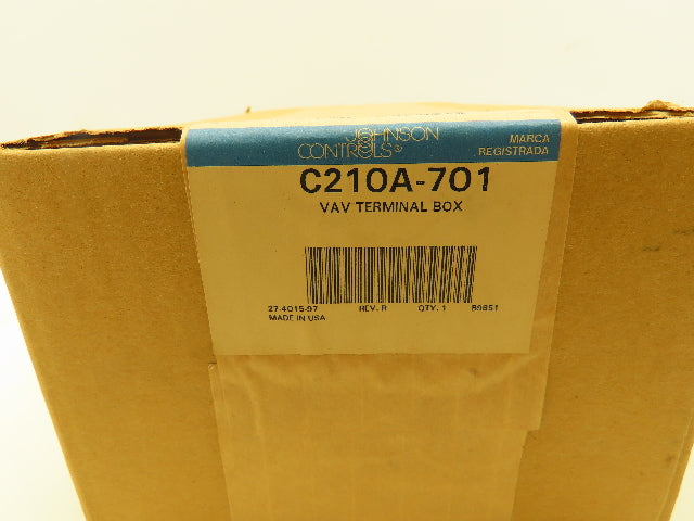Johnson Controls C210A-701 VAV Terminal Box