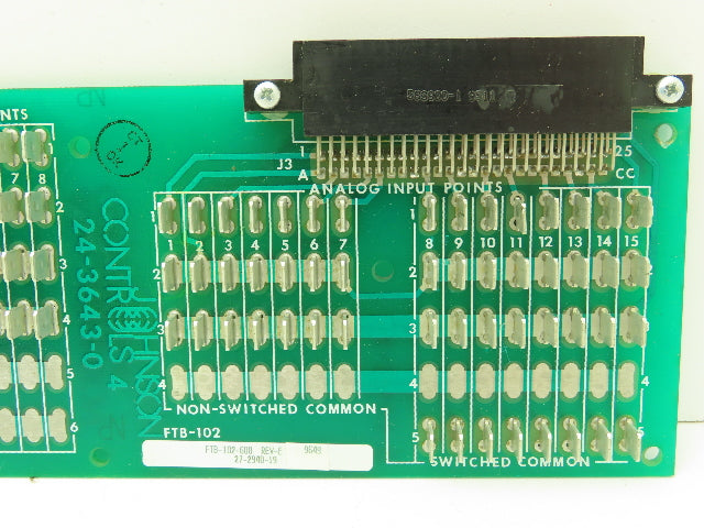 Johnson Controls FTB-102-600 Field Termination Board Input Output