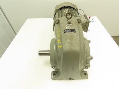 US Electric Syncrogear Motor Speed Reducer 39:1 Ratio 45Rpm 1.5hp 460v Gearmotor
