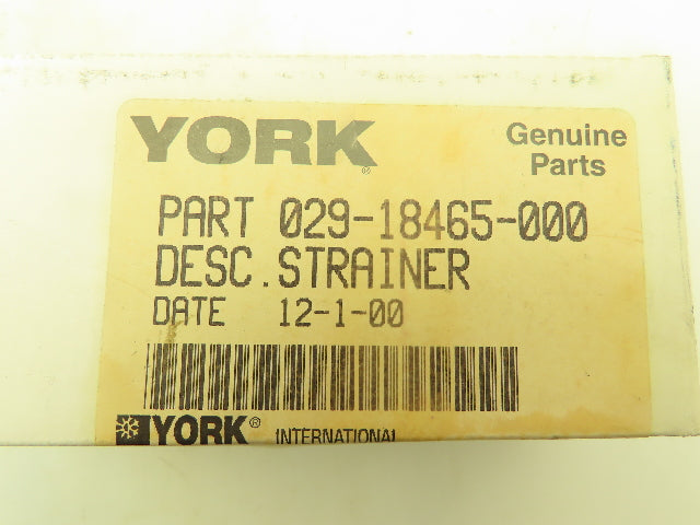 York 029-18465-000 02918465000 Strainer Mesh Filter