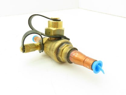 Emerson 062114 Flow Controls Refrigeration Ball Valve Access Fitting 1/2"