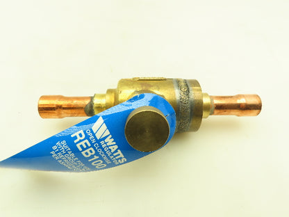 Watts REB100 Brass HVAC Ball Valve 5/8" Copper Line  500 PSI  LOT OF 2