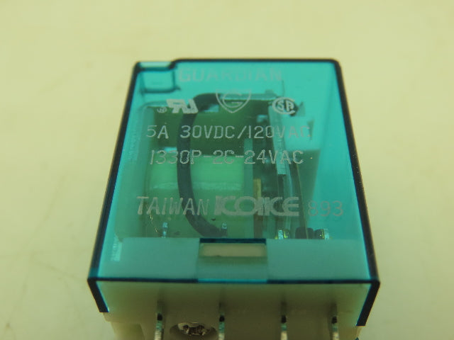 Guardian Electric 1330P-2C-24A Relay 5A 24VAC 8-Pin