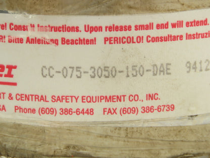 Centry Cover CC-075-3050-150-DAE Telescopic Spring  Ballscrew Cover 301 Stainless