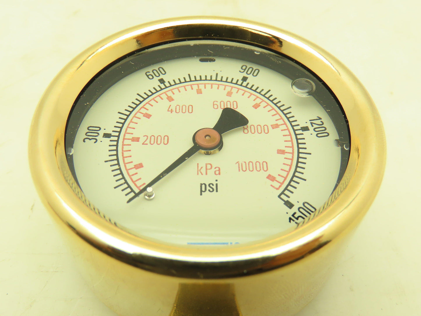 Wika 9456260 Pressure Gauge Liquid Filled 2-1/2" Dial 1500 psi (kPa) 1/4" NPT