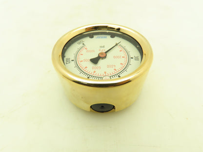 Wika 9456260 Pressure Gauge Liquid Filled 2-1/2" Dial 1500 psi (kPa) 1/4" NPT