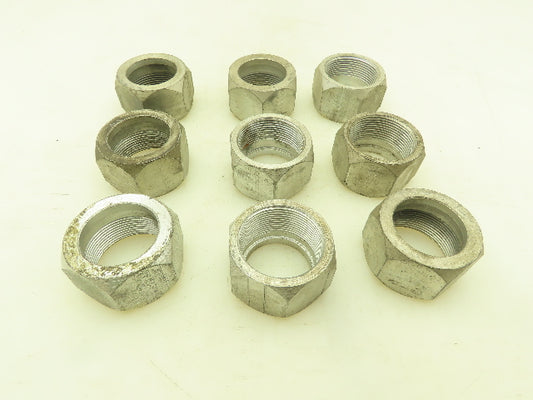 1 1/2-12 Thread 1" Tube Rigid Hydraulic Lock Clamp Nut Lot of 9