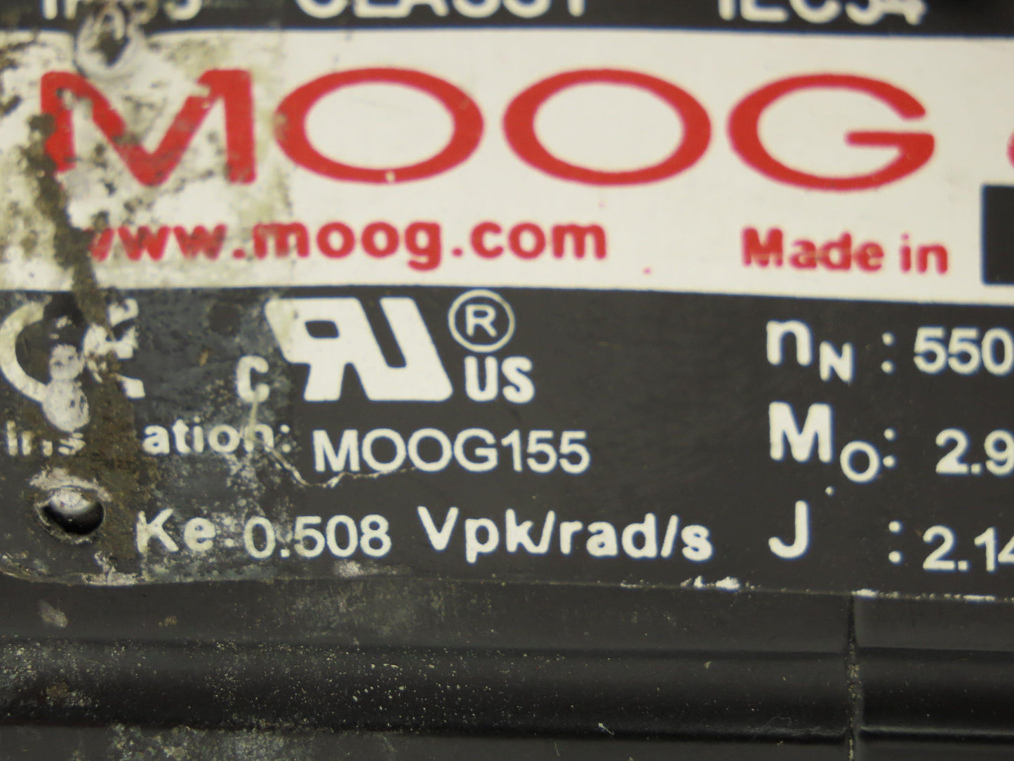 Moog G464-415A 06.P1.100-0097 Servo Motor nN 5500 G400 1.3 Kw Holding Brake 24V