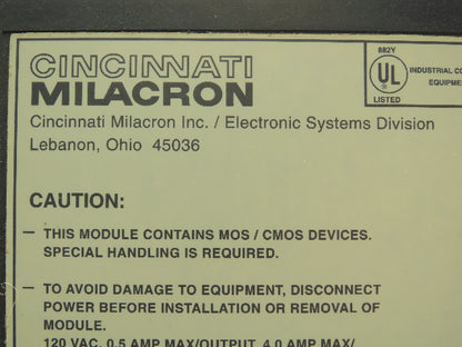 Cincinnati Milacron 3-531-3878A Relay Contacts Output Module RCO Series D