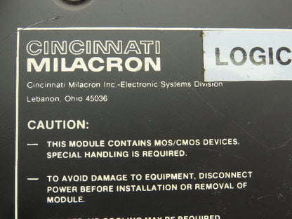 Cincinnati Milacron 3-700-0141A Logic Processor Rev F PLC Programmer