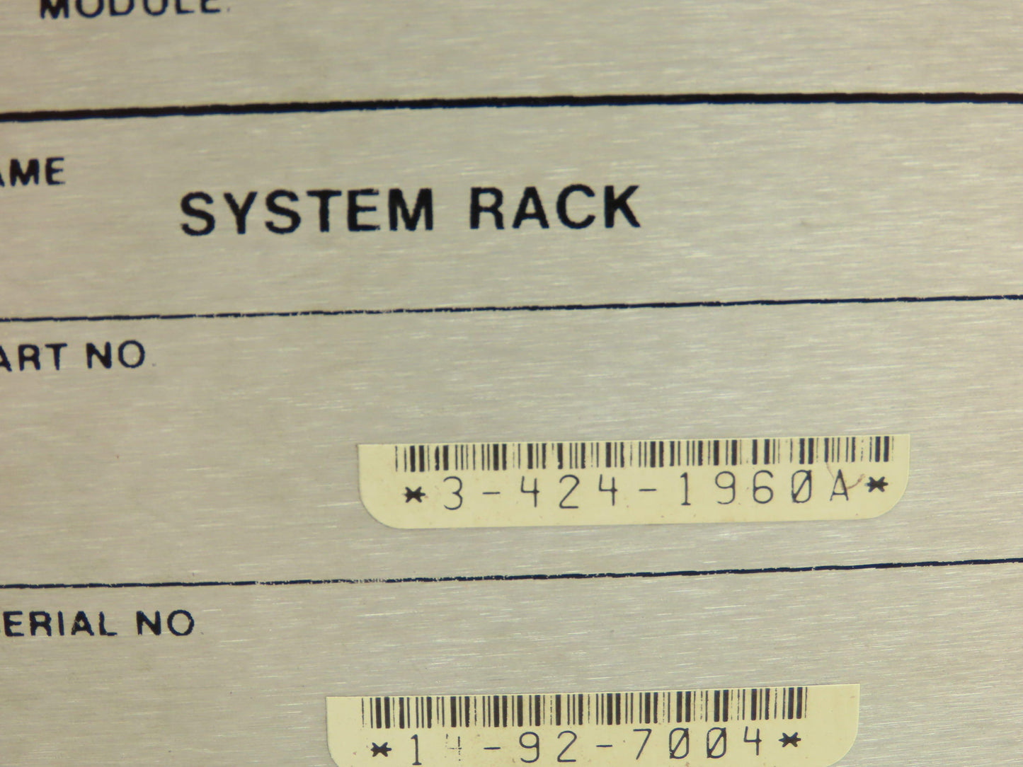 Cincinnati Milacron 3-531-4226A PLC Card Rack Chassis Rev B 20 Slot