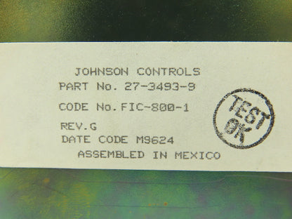 Johnson Controls 27-3493-9 Field Interface Controller FIC-800